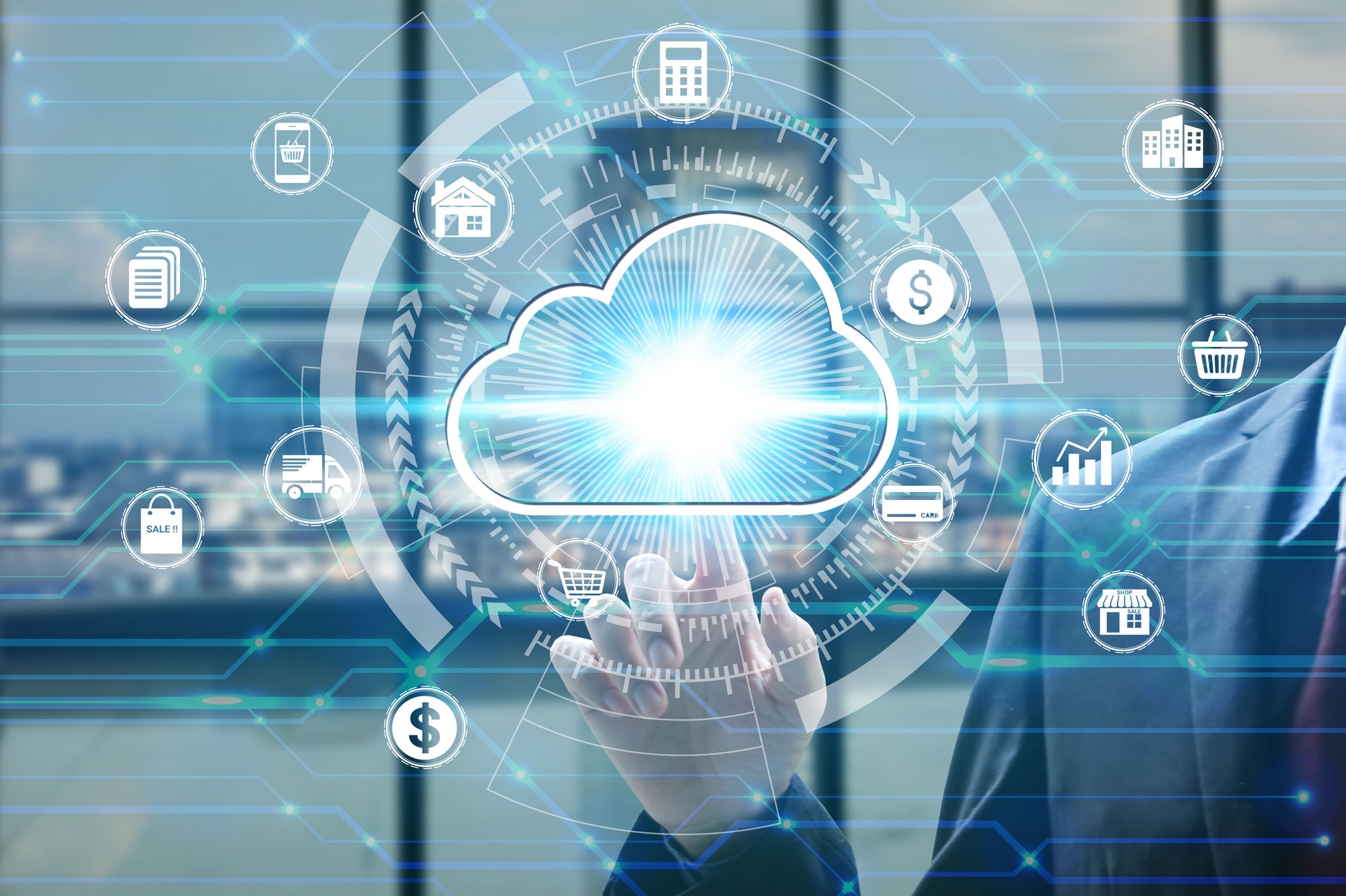 T4E_HelloID-virtual-cloud-computing-icon-over-the-network-connection-cyber-security-data Virtual cloud computing icon over the network connection cyber security data