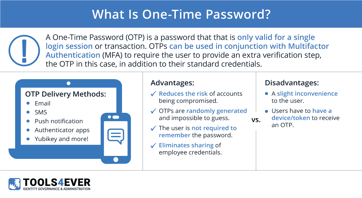 learn about OTP - one time password